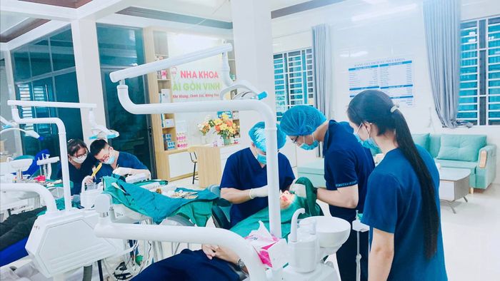 Không gian phòng khám hiện đại tại Nha Khoa Sài Gòn Vinh