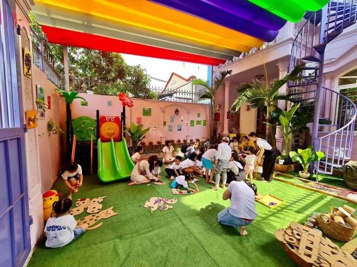 Hình ảnh sinh hoạt vui chơi tại Wonderland Kindergarten
