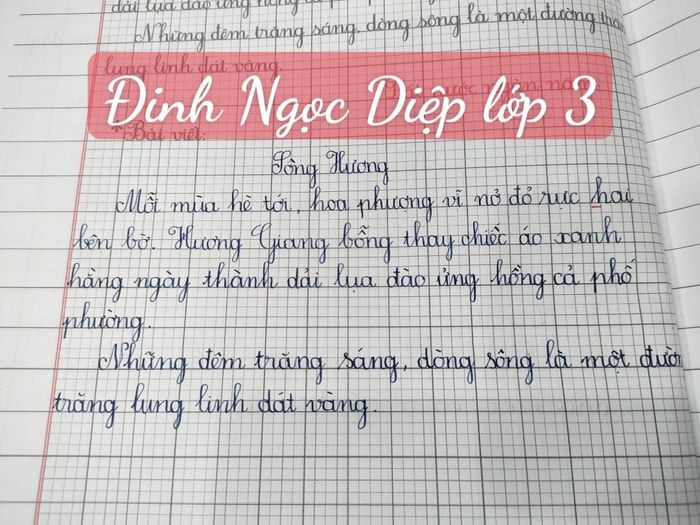 Những tác phẩm chữ nghệ thuật từ học viên cô Hoàng Lan
