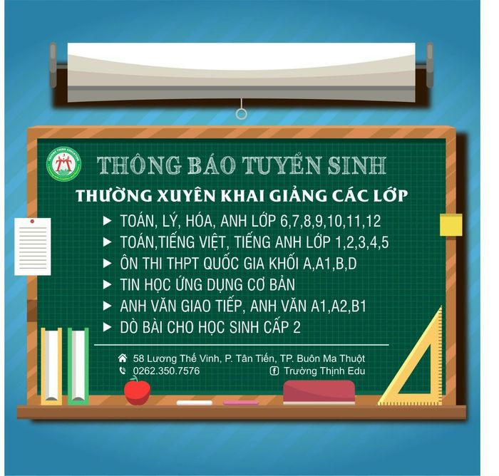 Hình ảnh lớp học tại Trung tâm Giáo dục Trường Thịnh