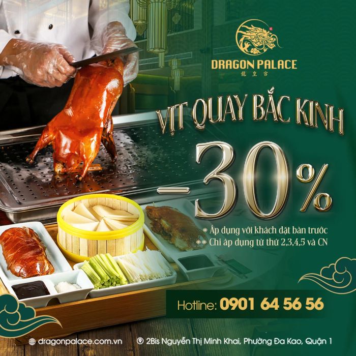 Dragon Palace Restaurant - Không gian sang trọng đậm chất Trung Hoa