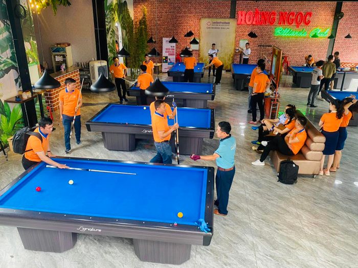 Không gian chơi bida cao cấp tại Hoàng Ngọc Billiards Club