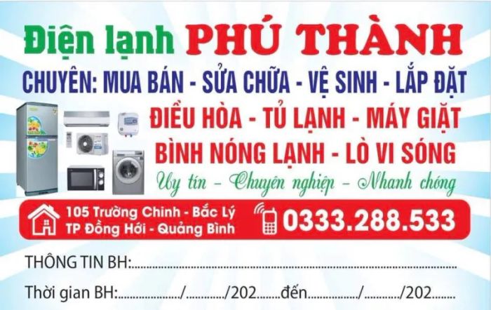 Hình ảnh minh họa Điện lạnh Phú Thành (Nguồn: Internet)