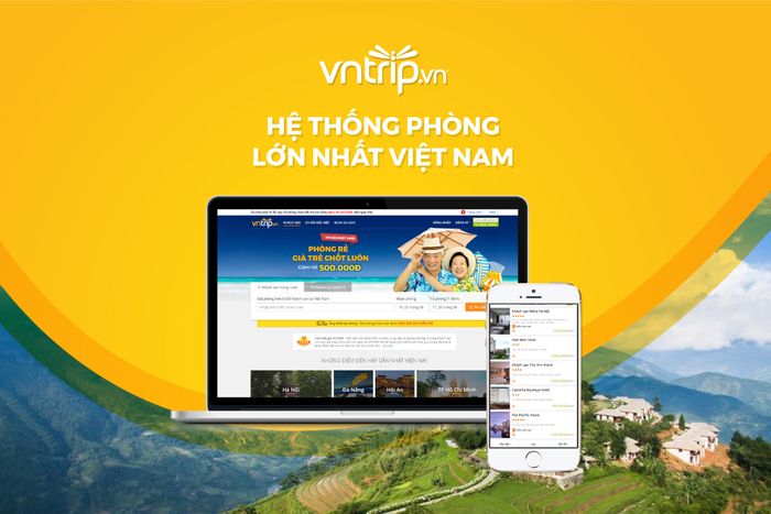 Giao diện ấn tượng của ứng dụng VNTRIP