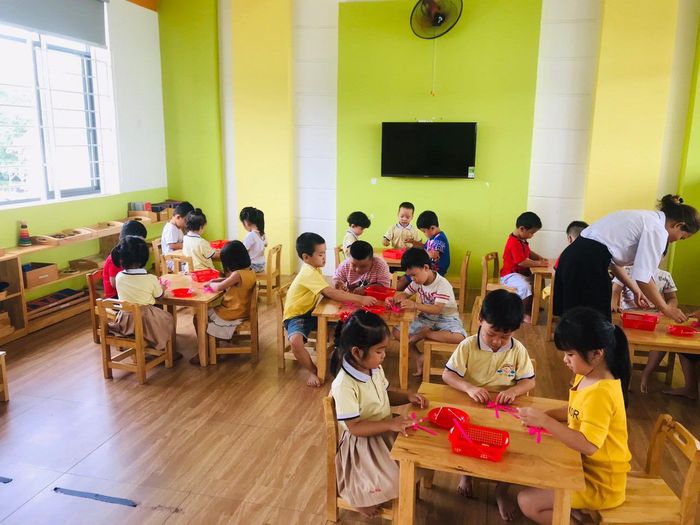 Hình ảnh lớp học tại Trường Mầm Non Sammy Song Ngữ Montessori