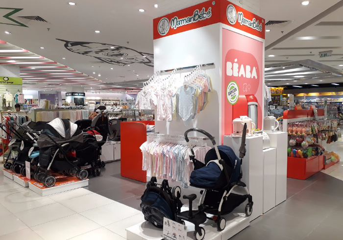 Không gian mua sắm sang trọng tại MamanBébé