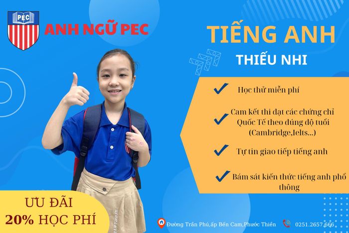 Không gian học tập sáng tạo tại Anh Ngữ PEC