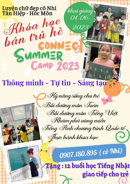Hình ảnh lớp học tại Trung tâm Luyện chữ đẹp Cô Nhi