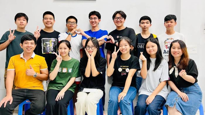 Hình ảnh lớp học tại Trung tâm Minh Quang