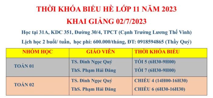 Hoạt động giảng dạy chất lượng tại Khai Trí