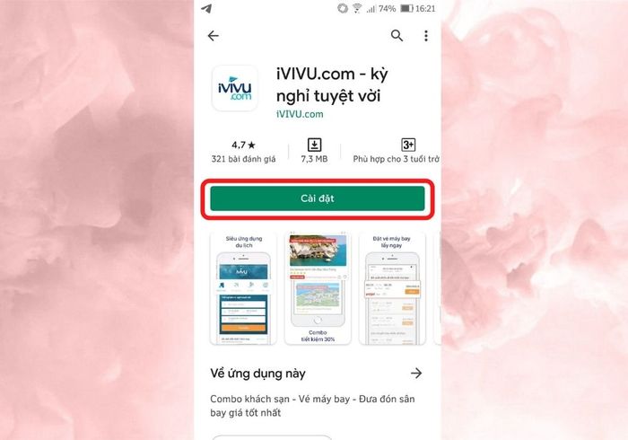 Giao diện ấn tượng của ứng dụng IVIVU