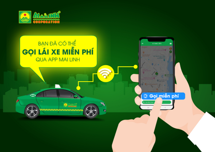 Giao diện ứng dụng Mai Linh Taxi