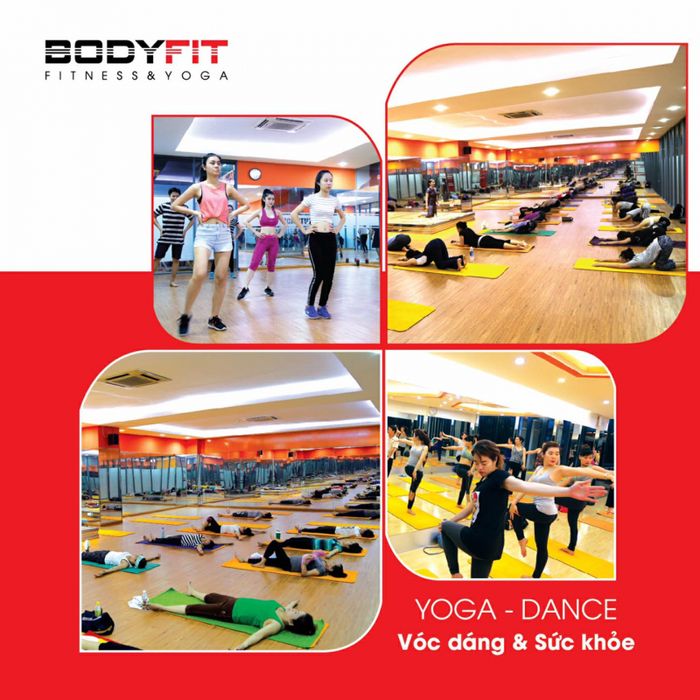 Hình ảnh lớp học Yoga chuyên nghiệp tại Bodyfit Fitness & Yoga Centers
