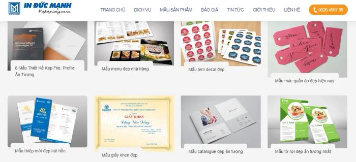 Hình ảnh minh họa quy trình in ấn chuyên nghiệp tại In Đức Mạnh