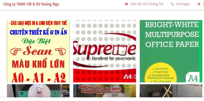 Các sản phẩm tiêu biểu từ Công ty Hoàng Nga