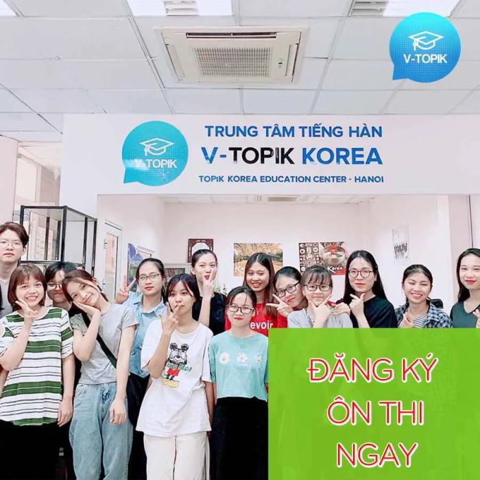 Hình ảnh lớp học trực tuyến tương tác cao tại V-Topik Korea với công nghệ giảng dạy hiện đại
