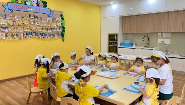 Hình ảnh không gian học tập tại Trường mầm non Song ngữ DinoKinder