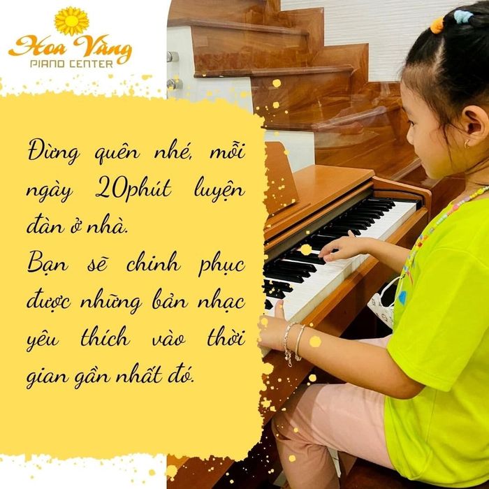 Hình ảnh không gian đào tạo chuyên nghiệp tại Hoa Vàng Piano