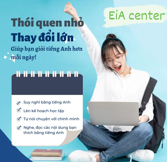 Hình ảnh không gian học tập hiện đại tại Trung tâm Ngoại ngữ EiA