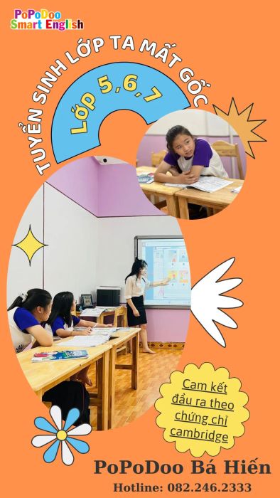 Giờ học tương tác đầy màu sắc tại Popodoo Smart English