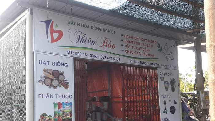 Hình ảnh không gian trưng bày tại Bách Hóa Nông Nghiệp Thiên Bảo