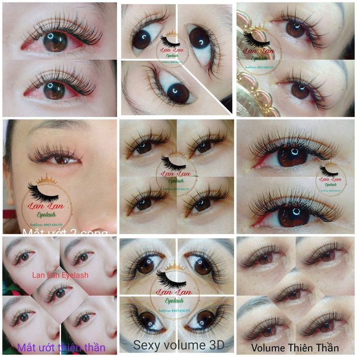 Hình ảnh thực tế nối mi nghệ thuật tại Ngọc Lan Eyelash