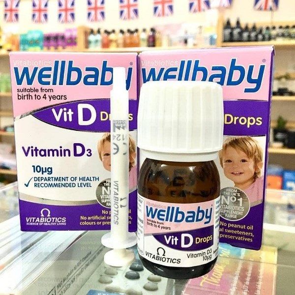 Hình ảnh thực tế Vitamin D3 Wellbaby - Sản phẩm được tin dùng tại Anh Quốc