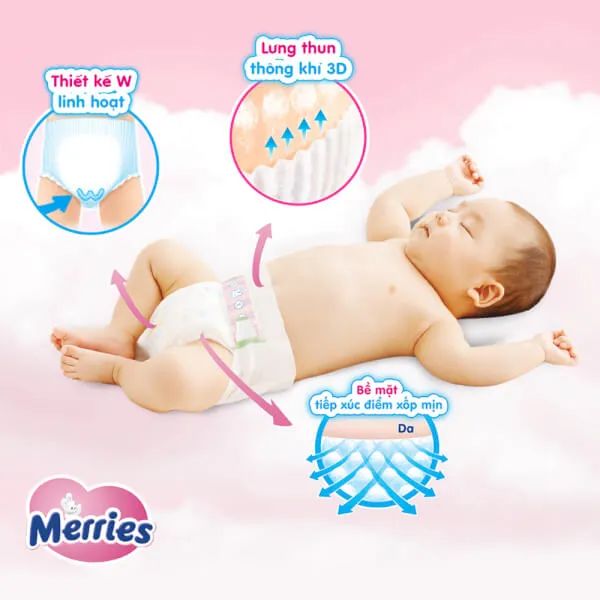 Tã Dán Merries First Premium Ảnh 2