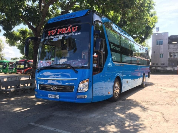 Hình ảnh nội thất sang trọng trên xe của nhà xe Tư Phầu