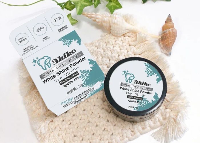 Hình ảnh minh họa hiệu quả sử dụng Bột Akiko White Shine Powder