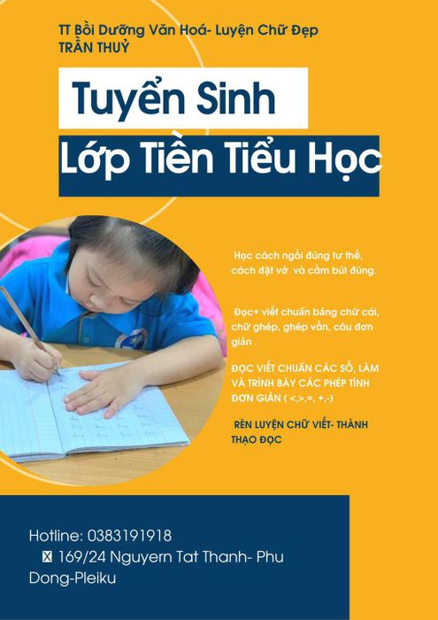 Không gian học tập lý tưởng tại Luyện Chữ Đẹp Trần Thủy