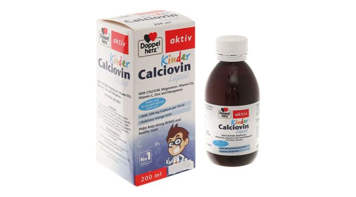 Hình ảnh thực tế Siro Doppelherz Calciovin Liquid - Người bạn đồng hành cho hệ xương khỏe mạnh
