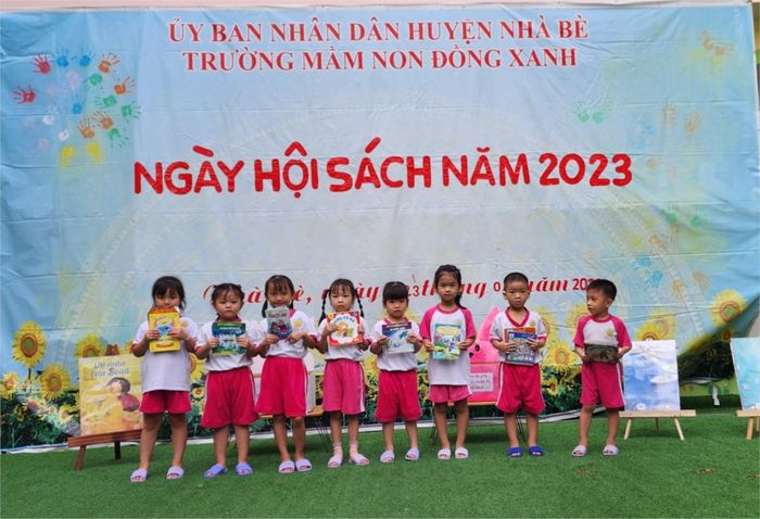 Góc vui chơi sáng tạo đầy màu sắc tại Trường Mầm non Đồng Xanh