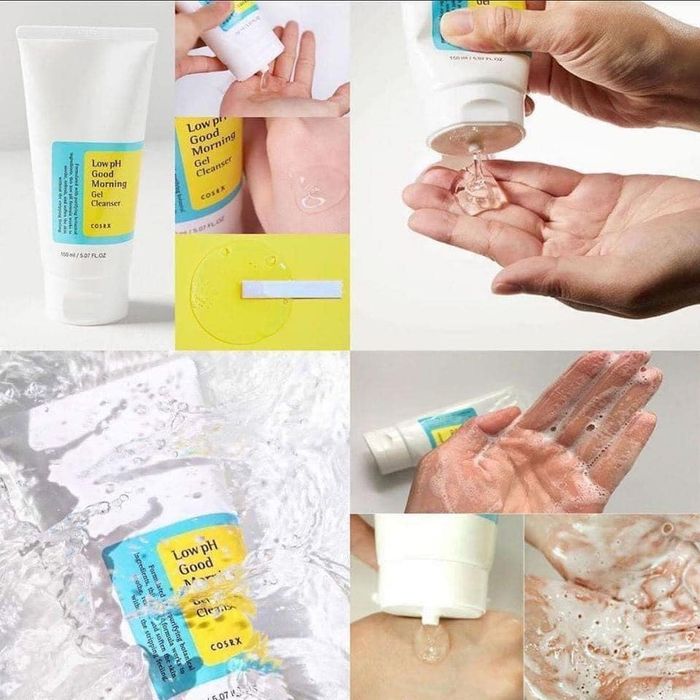 Hình ảnh thực tế COSRX Low pH Gel Cleanser - Dạng gel trong suốt với hương thơm tinh dầu tràm trà tự nhiên