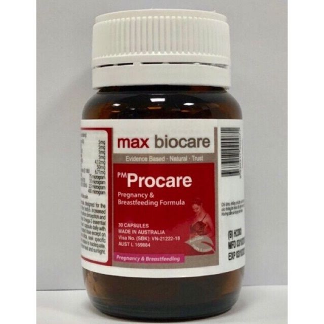 Viên Uống Hỗ Trợ Bổ Sung Vitamin & Khoáng Chất Cho Bà Bầu PM Procare - Hình ảnh sản phẩm 2