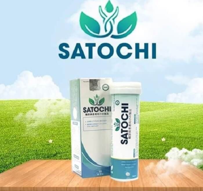 Hình ảnh chi tiết bao bì Viên Sủi Satochi chính hãng