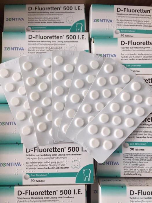 Hình ảnh minh họa sản phẩm Vitamin D Fluoretten chính hãng