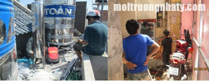 Hình ảnh thi công chuyên nghiệp của Công ty Nhật Ý