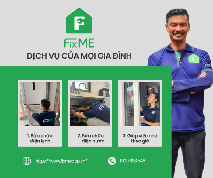 Hình ảnh kỹ thuật viên FixMe đang làm việc chuyên nghiệp