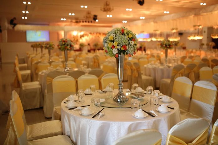 Không gian tiệc cưới lộng lẫy tại Sunrise Wedding & Events