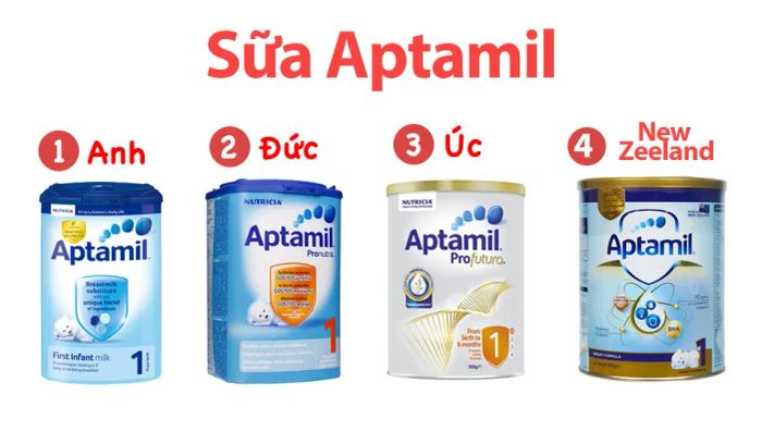 Hình ảnh sữa Aptamil chính hãng châu Âu