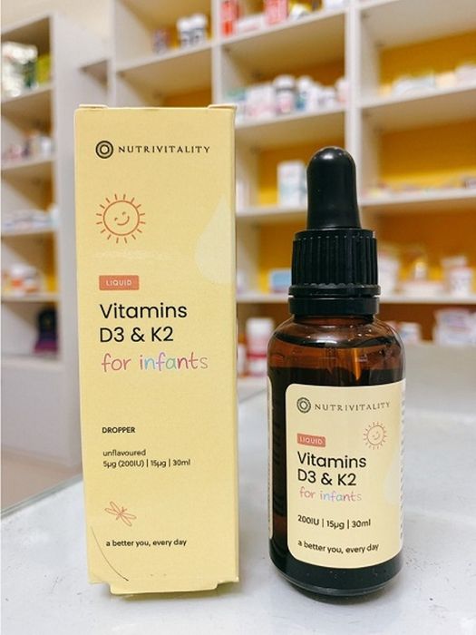 Hình ảnh minh họa: Vitamin D3 K2 MK7 Nutrivitality - Thiết kế chai nhỏ giọt cao cấp, an toàn cho trẻ nhỏ