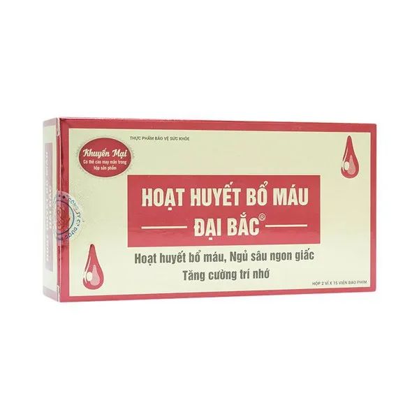 Hoạt Huyết Bổ Máu Đại Bắc - Hộp sản phẩm (Ảnh minh họa)