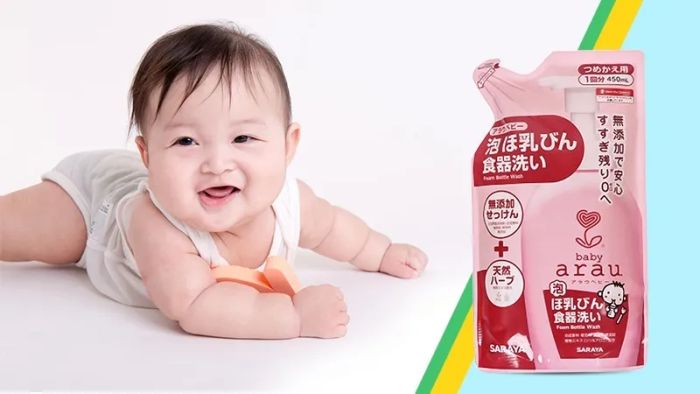 Hình ảnh thực tế nước rửa bình Arau - Sản phẩm đạt chuẩn JIS Nhật Bản, được các bà mẹ thông thái tin dùng