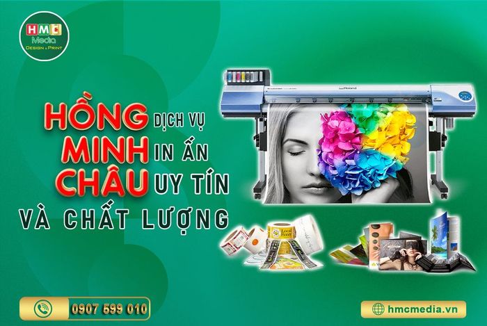 Hình ảnh thực tế sản phẩm in ấn tại Hồng Minh Châu Media