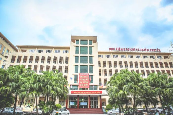 Hình ảnh giảng đường Học viện Báo chí và Tuyên truyền