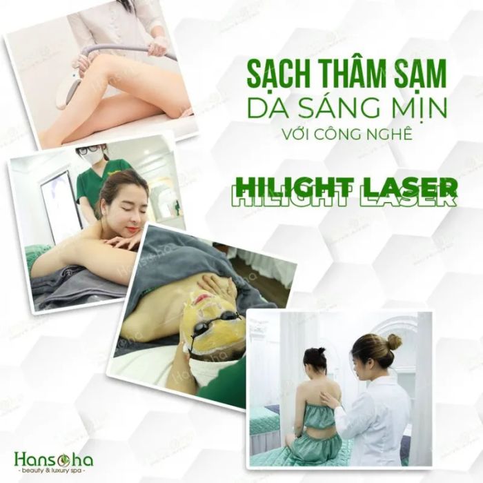 Hình ảnh quy trình triệt lông chuyên nghiệp tại Hansoha