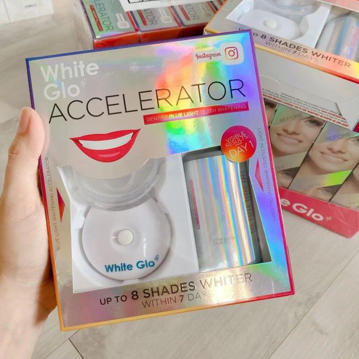 Hình ảnh thực tế Máy Làm Trắng Răng White Glo Accelerator