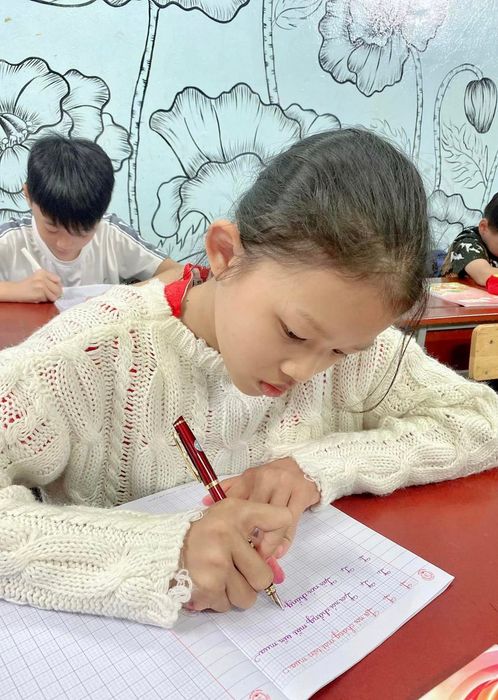 Không gian học tập tại Luyện chữ đẹp Lê Dung