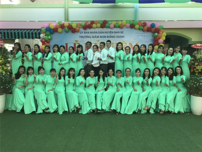 Không gian học tập tràn ngập ánh sáng tự nhiên tại Trường Mầm non Đồng Xanh